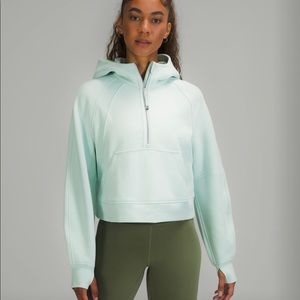 Sold—Lululemon Scuba Half-Zip Hoodie (Delicate Mint, M/L)